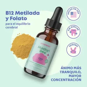 JoySpring MethylBee B Complex with Vitamin B6 B12 & Methylated Folate 5-MTHF 120 Servings Supplement for Children's Energy & Focus Support - Dietary
