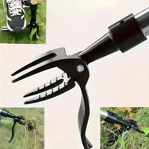 4-claw Steel Root Removal Garden Weeding Tool, Easy Grip Weed Eater Design for Yard and Garden Use, Garden Tool Head (Handle Not Included)