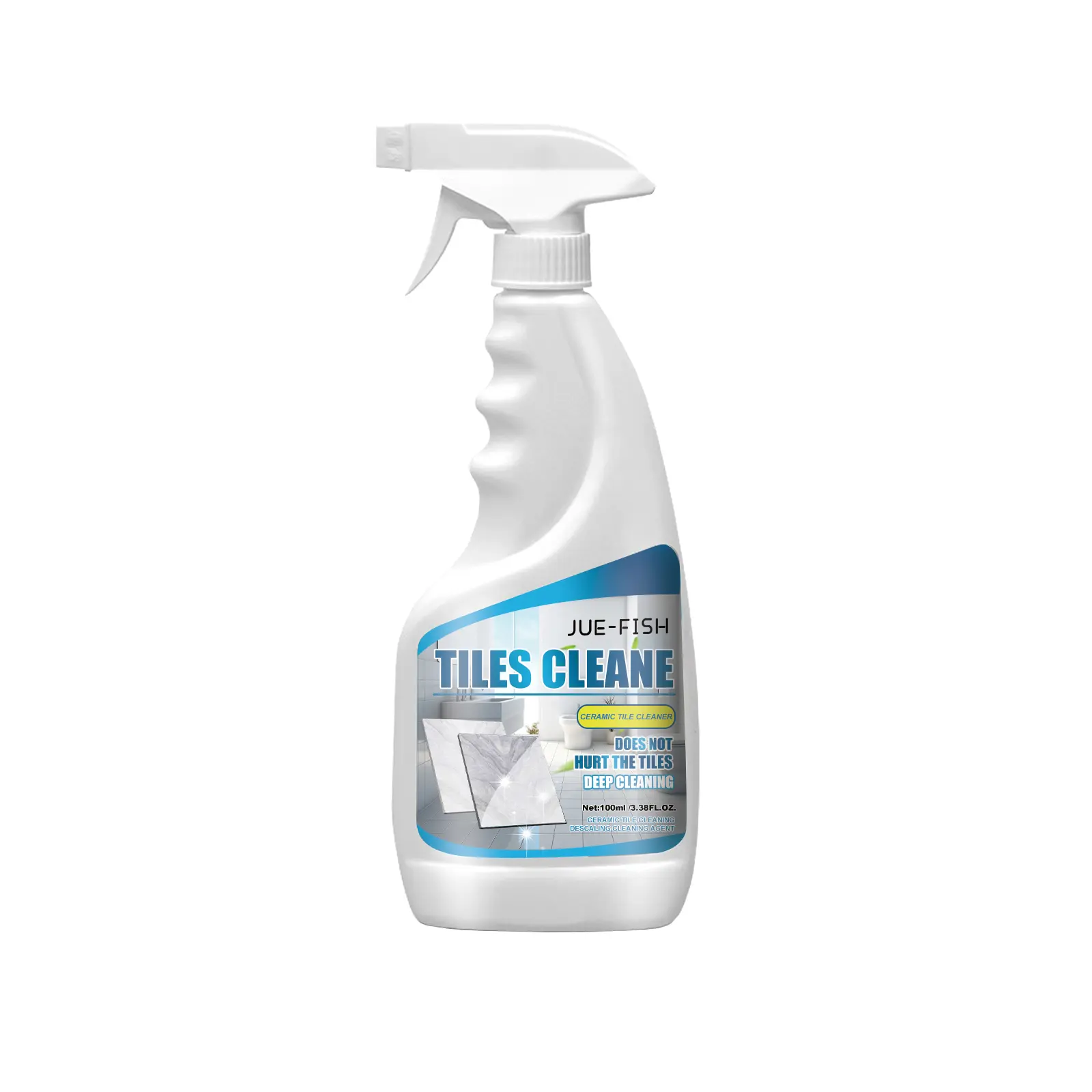 Jue-Fish Tile Cleaner Bathroom Floor Marble Shine Powerful Stain Remover