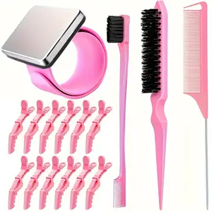 Magnetic Needle Pad Wristband with 3 Stainless Steel Needle Tail Combs and 12 Styling Magnetic Needle Holders