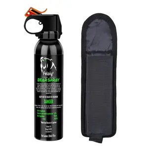 Bear Deterrent Repellent Spray Glow Cap Camping Hiking 30 Feet 11 Oz