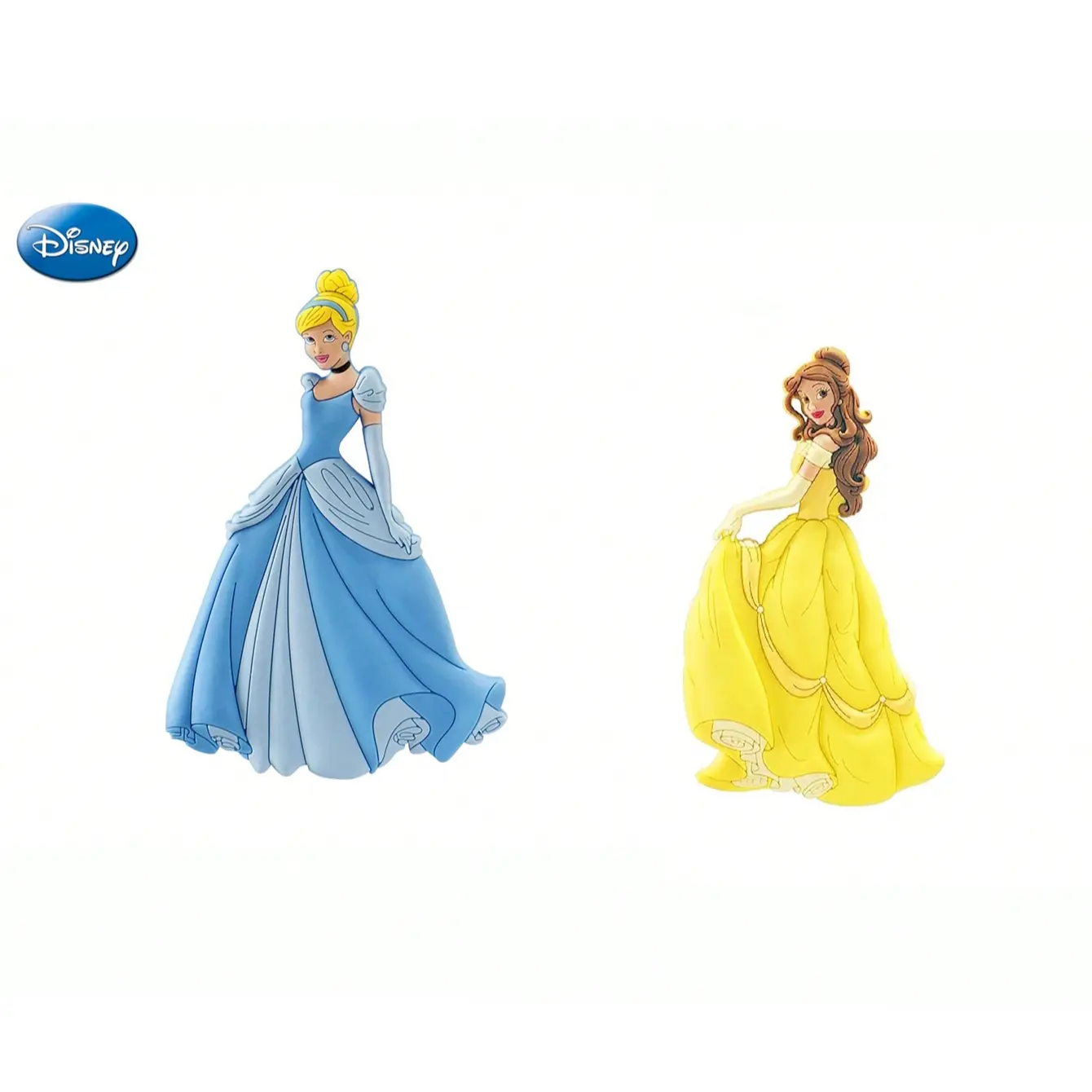 1Pc Disney Officially Licensed Cartoon Princess Refrigerator Stickers Soft Pvc Decorative Stickers Cartoon Princess Characters Refrigerator Furniture Ornaments Housewarming Gift For Friends, Kitchen Home Decor