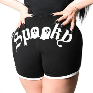 Spooky Ghost Glow Women's Booty Shorts Cute White