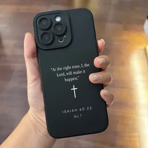Phone case: Isaiah 60:22 NLT Christian Quote Aesthetic Phone Case for iPhone 16 15 14 13 12 11 Pro Max Plus Black Shockproof Cover Phone Case Christian Gift for Women Men Sister