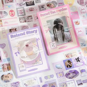 Kawaii 18 Pages Sticker Book - Assorted Designs for Fun and Cuteness