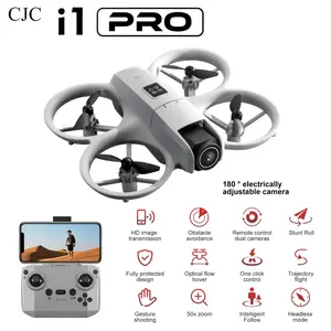 The CJCMALL i1 PRO drone is equipped with a camera, supports 360° rotation, one-button takeoff/landing, headless mode remote control, and is lightweight and portable. It is a mini quadcopter.