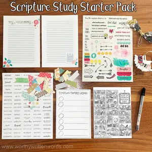 Scripture Study Starter Pack: Basics for Taking Study Notes in Your Scripture Margins