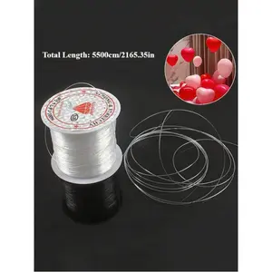 Transparent nylon invisible thread is very suitable for hanging balloons, stringing beads, decorating Christmas wreaths and birthday parties, and is an essential item for holiday party decorations| Invisible line| Smooth texture, balloon decoration