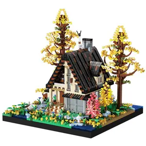 Forest House Design Building Blocks, 2635pcs/box Micro Bricks Children's Educational Toys, Kids Boys Girls Birthday Gift