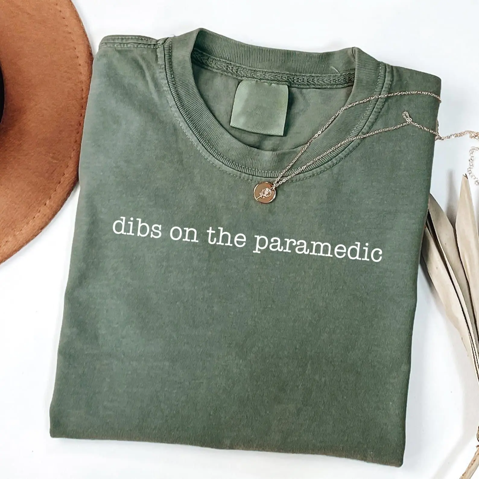 Comfort Colors Dibs on the Paramedic Shirt, Funny Paramedic Wife Tee, Paramedic Girlfriend Gift, Love Shirt