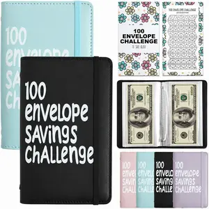 100 Days Money Saving Challenge Binder – Cash Envelope Budget Planner Book, Budgeting Savings System with Numbered Envelopes, Money Saving Challenge Organizer, Financial Planner to Save $5,050, Budget Storage Binder for Cash Management & Goal Tracking