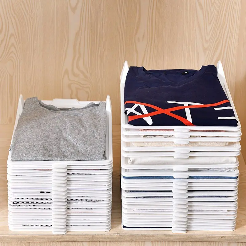 Clothing folding storage tool for lazy people, sweater folding board, T-shirt and shirt organizer, wardrobe classification