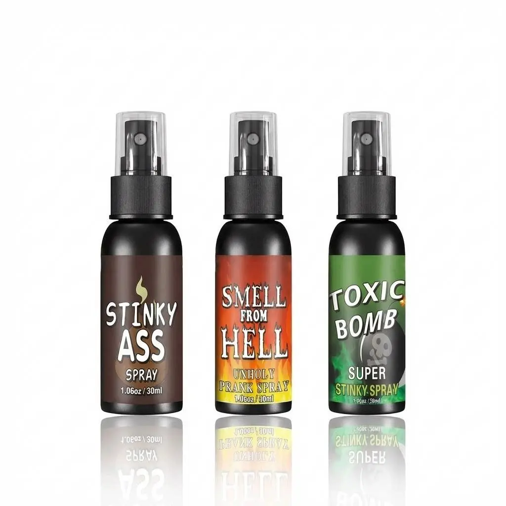3 Counts Fart Spray, Extra Strong Potent Stink Spray, Non Toxic Fart Bomb, Hilarious Gag Gifts for Adults, Creative Prank Gift, Prank Stuff, Prank Props, Prank Gift Set, Prank Kit