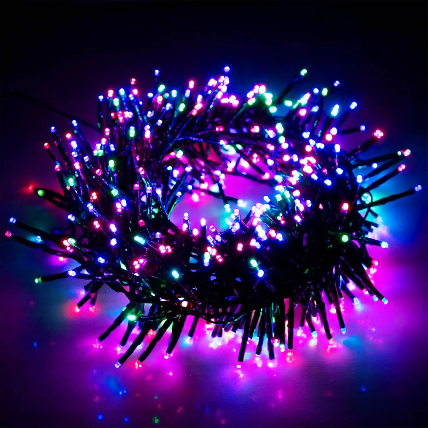 EcoNour Durable 94Ft 1500-LED Multicolor Glass Fairy Cluster Lights - Corded, 8-Mode Waterproof Window Decoration with Timer & Memory Mode, Holiday Magic Festive Home Decor for Christmas Tree, Water Proof, Wedding