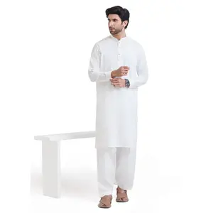 White-Latha-Shalwar Suit - (MPS25SSS2062) BIN 62 M10