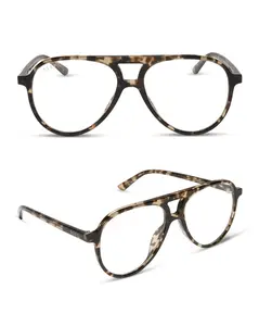 DIFF Tosca II Designer Blue Light Blocking Glasses | Oversized Aviator Frame