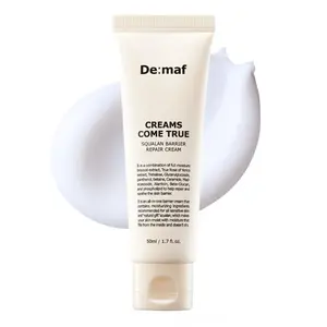 Creams Come True Squalane Barrier Repair Cream | Korean Face Moisturizer with Squalane Oil, Ceramides & Panthenol | K Beauty Skincare for Glass Skin (1.7 fl oz)