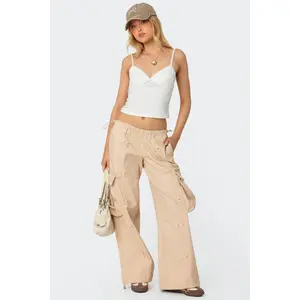 Bow Trim Cargo Parachute Pants