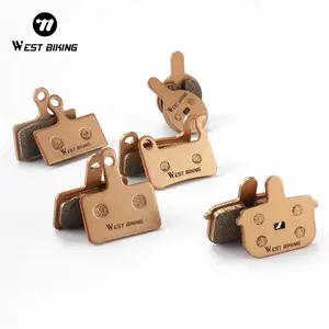 WEST BIKING Mountain Bike Hydraulic Disc Brake Pads, Durable Resin Ceramic Bicycle Brakes, Brake Parts, Suitable for Mountain Ebike, Electric Bikes, Cycling Accessories