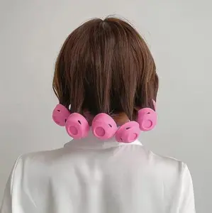 Set of 12 Non-heat Curlers for All Hair Types - Non-heat Curlers for Styling and Permanent Curls