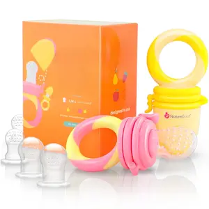 Baby Food Feeder/Fruit Feeder Pacifier Nibbler (2 Pack)