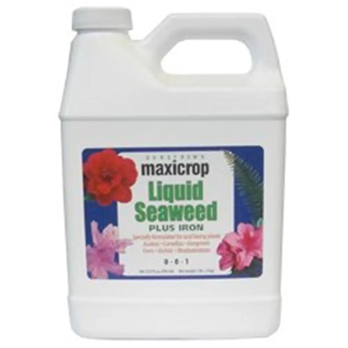 212 MAIN Hydrofarm MCIRONQT 1 qt. Liquid Seaweed Plus Iron 0-0-1 Fertilizer, Black, Acid-Loving, Iron-Rich Formula That Prevents Yellowing