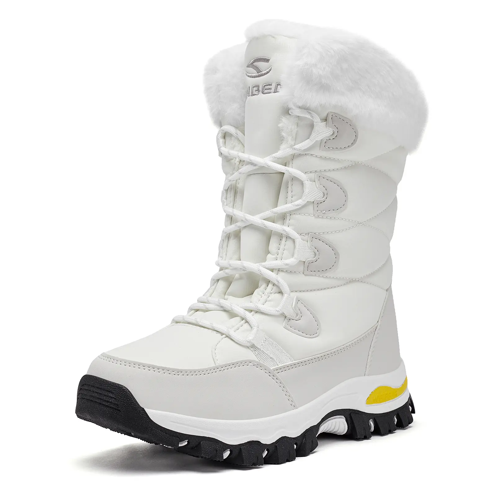 HOBIBEAR Women's Waterproof Winter Snow Boots - Soft Faux Fur Lined Mid-Calf Footwear, Lightweight Lace-Up Warm Shoe Booties