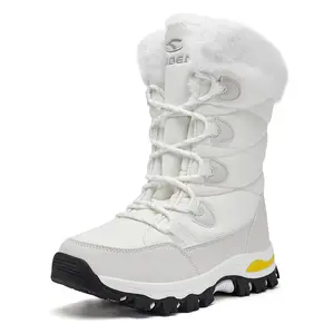 HOBIBEAR New Women's Waterproof Winter Snow Boots Lightweight Warm Faux Fur Lined Mid-Calf Booties