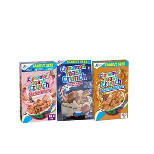Cinnamon Toast Crunch Flavored Cereal Bundle (3-Pack) - Strawberry, Root Beer, and Peanut Butter Varieties