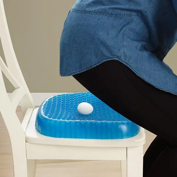 Egg Sitter Ultra-Flex Gel Seat Cushion, Support for Long Sitting, Pressure Relief