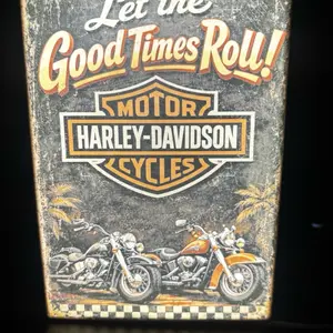 Harley Davidson Light Up Wall Sign – Bar Decor – Biker Home Gift