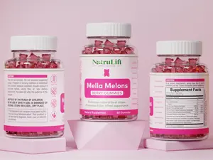 NatruLift Mella Melons Gummies - Top Support - Workout Aid - Women's Support Supplements - Essential Herbs - Multivitamins Fitness Edible