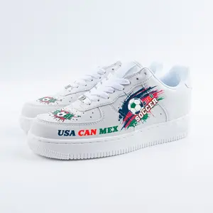 USA-Canada-Mexico 2026 Soccer GOAL Explosion Custom Force Sneakers