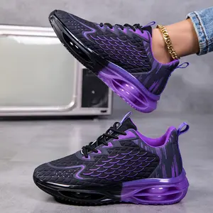 Women's New Breathable Professional Running Shoes Spring Road Cushioning Lightweight Thick Sole Casual Shoes Breathable Women's Running Shoes, Comfortable Ankle Sock Shoes Fitness Wlking Shoes, Foam Runners Basketball Shoes.