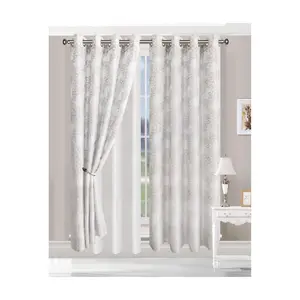 Superior Embroidered Foliage Grommet CurtainPanels 52x84