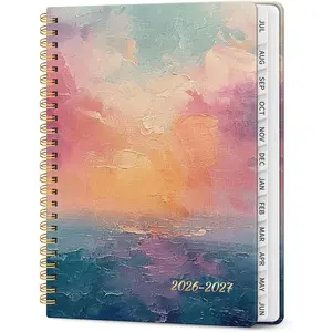 Planner 2026-2027, Academic Year Weekly and Monthly Calender Planner, from Jul 2026 - Jun 2027, Spiral Bound School Planning Book, Perfect for Teacher, Student, Women & Men, A5 (6.3" x 8.5"), Sunset