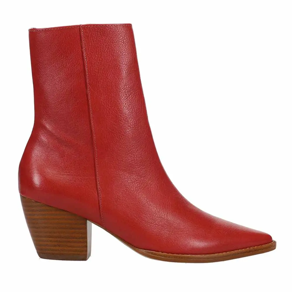 Matisse Womens Caty Ankle Casual Boots Ankle Mid Heel 2-3" - Red