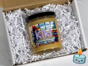 Kiki Candle | Hand Poured Vegan Wax Blend Candle | 9 oz, 4 oz, 2 oz Snap Bar