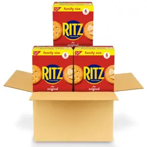 Original Crackers, Snacks for Kids and Adults, Bulk Lunch Snacks, Family Size, 3 Boxes