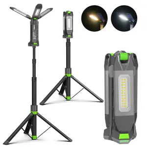 [3 OFF] GoGonova 3in1 Cordless Work Light with Hanging, Magnetic Attachment, Standing, Tri-Combination , 8AH Battery, 700/1200/2200 Lumen, 4000K/6500K Dimmable with Detachable Tripod for Outdoor work, Emergency, Camping, Fishing, Garag