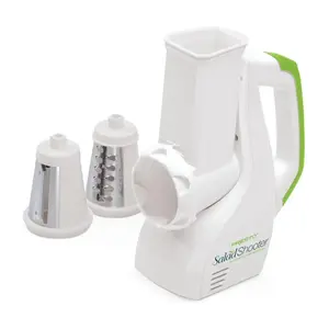 Presto 02910 SaladShooter Electric Slicer/Shredder, Handheld Food Chopper, White