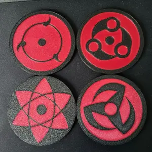 Sharingan/Akatsuki Drink Coaster set