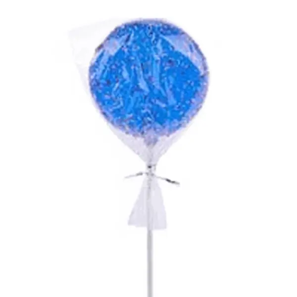 100mm Glitter Sprinkle Lollipop with Stick – Blue