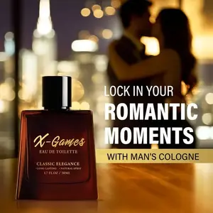 Men's Pheromone Cologne, Natural Long-lasting Fresh Fragrance, Make You More Charming 1.69ozRadiance for Face & Body, Natural Non-Greasy Glow with Glycerin & Collagen, Wedding & Party-Ready Shine, Hypoallergenic