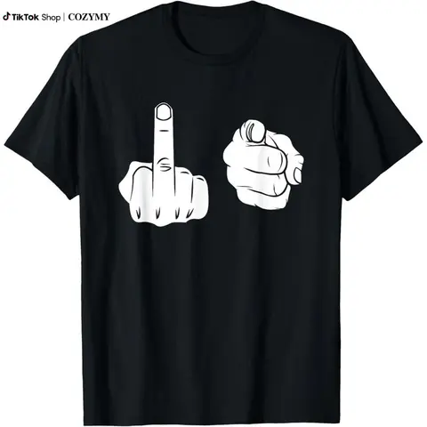 Fuck-You Shirt Middle Finger Pointing Fuk You Tee F.uck You T-Shirt Made In USA