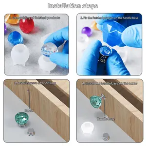 Drawer Knobs Cabinet Pulls Molds for Epoxy Resin Door Handles