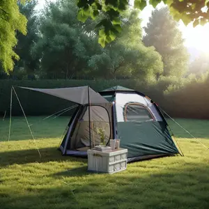 Volixor outdoor folding automatic rainstorm-proof hexagonal tent thickened rainproof camping equipment outdoor camping third party