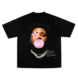 Rapper Rod Wave Pink Bubble Gum Shirt Gift For Fan Unisex Cotton Rod Last Lap Tour Graphic Tee, Full Colors, Full Sizes, For Men, For Women, gift for him gift for her Novelty Graphic T Shirt funny tshirt Undershirts Tees Casual Streetwear Classic Plain