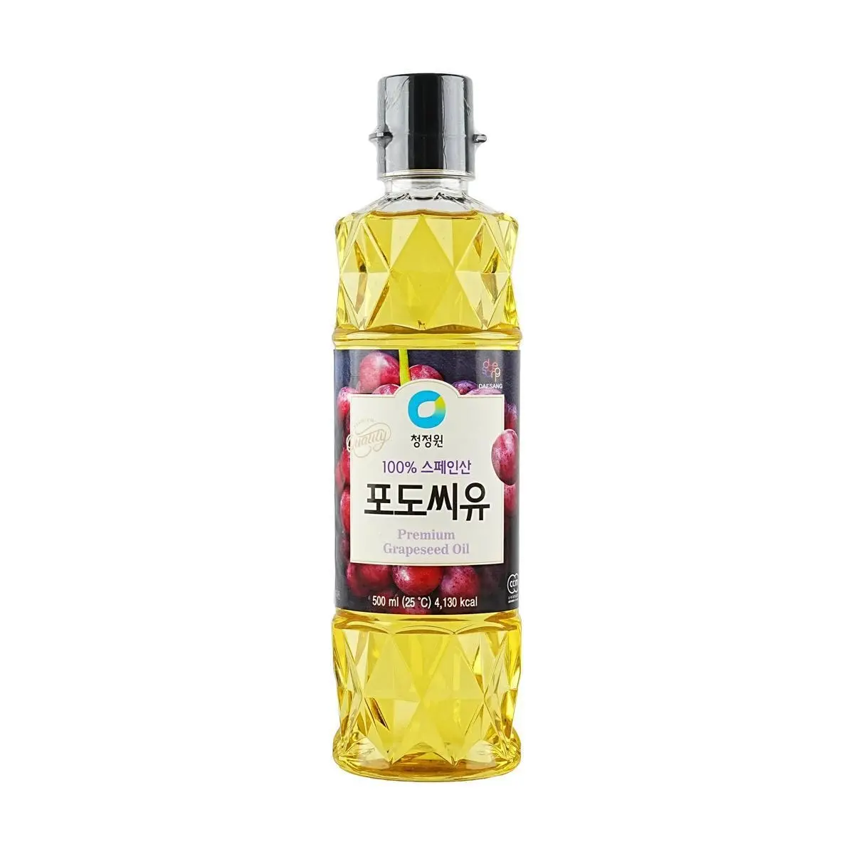 O'Food Korean Grapeseed Oil 500ml - Pure & Healthy Cooking Oil for High Heat