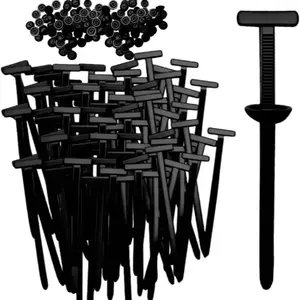 50pcs Nylon Universal Cable Tie Clips, Self-Locking Nylon Zipper Straps, Multi-Purpose Plastic Cable Ties for Car Maintenance